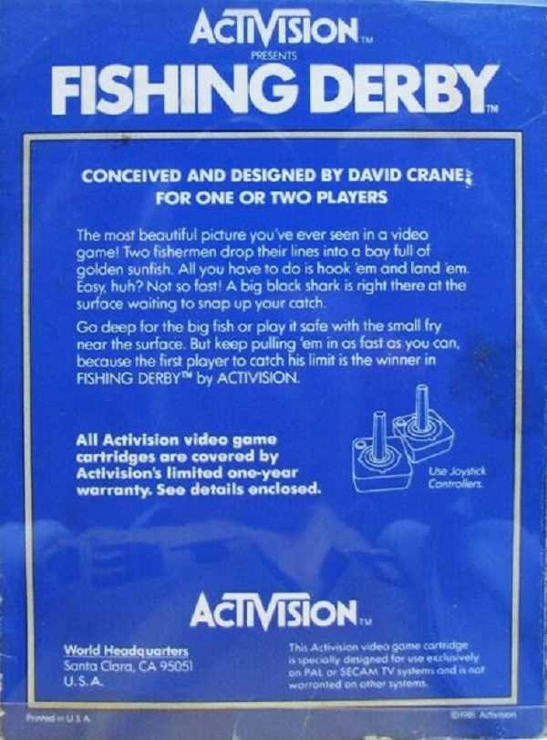 Fishing Derby (Atari 2600, 1980)(Tested)
